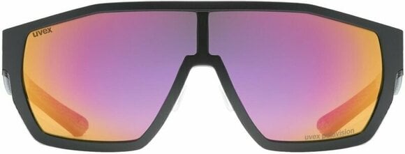 Solglasögon för friluftsliv UVEX MTN Style P Black/Grey Matt/Polarvision Mirror Red Solglasögon för friluftsliv - 2