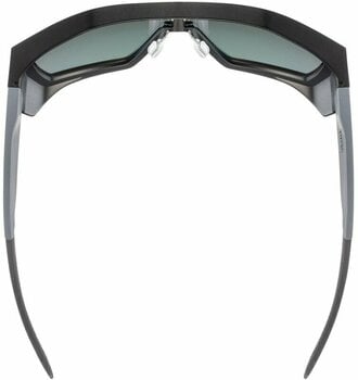 Óculos de sol para exterior UVEX MTN Style P Black/Grey Matt/Polarvision Mirror Red Óculos de sol para exterior - 5