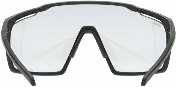 Cycling Glasses UVEX MTN Perform V Black Matt/Variomatic Litemirror Blue Cycling Glasses - 3