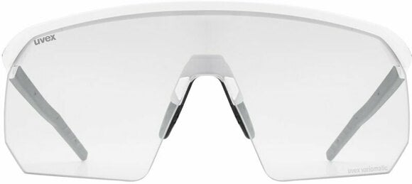 Cycling Glasses UVEX Pace One V White Matt/Variomatic Litemirror Silver Cycling Glasses - 2