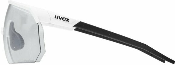 Fietsbril UVEX Pace One V White Matt/Variomatic Litemirror Silver Fietsbril - 4