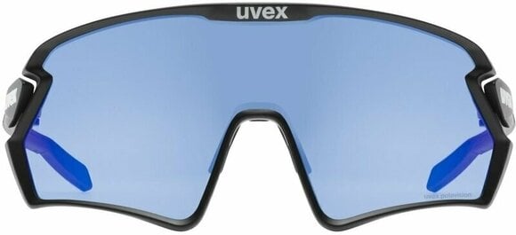Fietsbril UVEX Sportstyle 231 2.0 P Black Matt Polavision Mirror Blue Fietsbril (Beschadigd) - 5