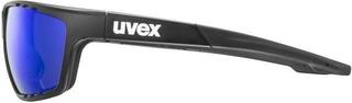Sport Glasses UVEX Sportstyle 706 Black Matt/Mirror Blue Sport Glasses - 3