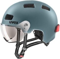 Cykelhjelm UVEX Rush Visor Deep Turquoise Matt 55-58 Cykelhjelm - 1