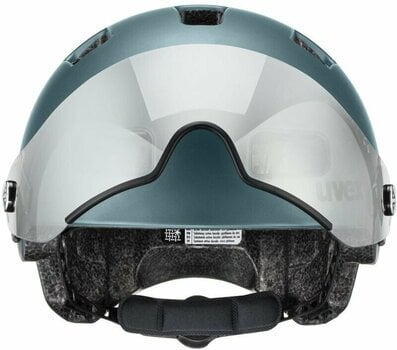 Bike Helmet UVEX Rush Visor Deep Turquoise Matt 55-58 Bike Helmet - 4