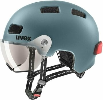 Bike Helmet UVEX Rush Visor Deep Turquoise Matt 58-61 Bike Helmet - 2
