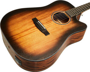 Elektroakustická kytara Dreadnought Cort Core-DC Mahogany Open Pore Black Burst Elektroakustická kytara Dreadnought - 2