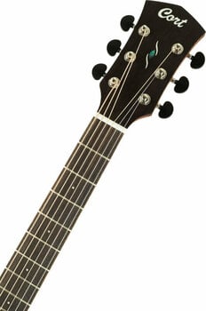 Dreadnought elektro-akoestische gitaar Cort Core-DC Mahogany Open Pore Black Burst - 5