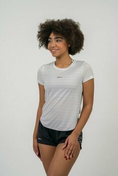 Maglietta fitness Nebbia FIT Activewear T-shirt “Airy” with Reflective Logo White M Maglietta fitness - 7