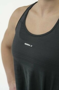 Fitness tričko Nebbia FIT Activewear Tank Top “Airy” with Reflective Logo Black XS Fitness tričko - 2