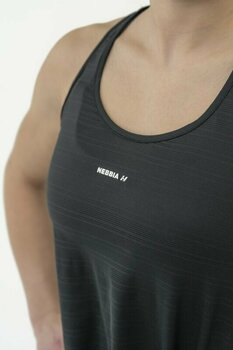 Fitnes majica Nebbia FIT Activewear Tank Top “Airy” with Reflective Logo Black M Fitnes majica - 2