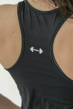 T-shirt de fitness Nebbia FIT Activewear Tank Top “Airy” with Reflective Logo Black M T-shirt de fitness - 3