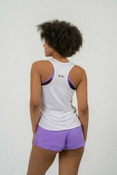 Fitness shirt Nebbia FIT Activewear Tank Top “Airy” with Reflective Logo White S Fitness shirt - 9
