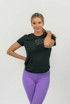 Fitness tričko Nebbia FIT Activewear Functional T-shirt with Short Sleeves Black XS Fitness tričko - 4