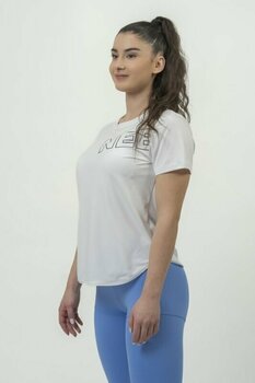 Fitness T-shirt Nebbia FIT Activewear Functional T-shirt with Short Sleeves White XS Fitness T-shirt - 5