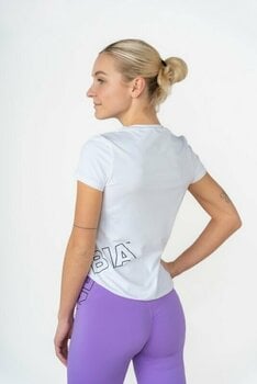 Фитнес тениска Nebbia FIT Activewear Functional T-shirt with Short Sleeves White S Фитнес тениска - 3