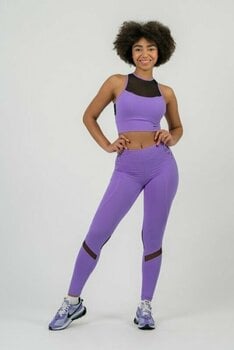 Fitness Trousers Nebbia FIT Activewear High-Waist Leggings Lila XS Fitness Trousers - 4