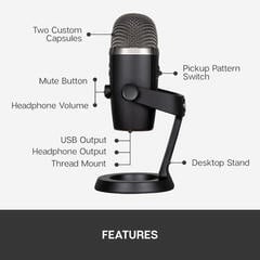USB mikrofon Blue Microphones Yeti Nano Black USB mikrofon - 5