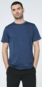 Camisa para exteriores Bula Pacific Solid Merino Wool Tee Denim S Camiseta - 3