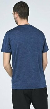 T-shirt de exterior Bula Pacific Solid Merino Wool Tee Denim S T-Shirt - 4