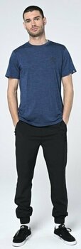 Camisa para exteriores Bula Pacific Solid Merino Wool Tee Denim S Camiseta - 5