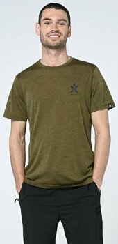 Camisa para exteriores Bula Pacific Solid Merino Wool Tee Moss S Camiseta - 3