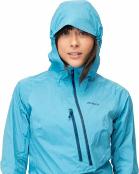 Outdoor Jacket Bergans Cecilie Light Wind Anorak Women Clear Ice Blue S Outdoor Jacket - 5