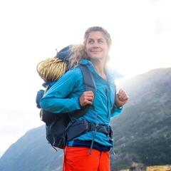 Outdoor Jacket Bergans Cecilie Light Wind Anorak Women Clear Ice Blue - 7