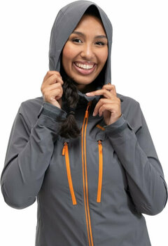 Outdoorjas Bergans Cecilie Mountain Softshell Jacket Women Solid Dark Grey/Cloudberry Yellow XS Outdoorjas - 4