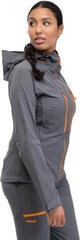 Jachetă Bergans Cecilie Mountain Softshell Women Solid Dark Grey/Cloudberry Yellow - 4