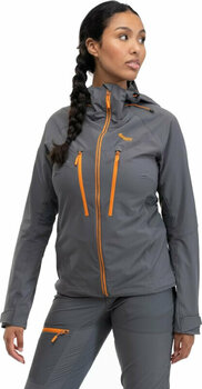 Giacca outdoor Bergans Cecilie Mountain Softshell Jacket Women Solid Dark Grey/Cloudberry Yellow S Giacca outdoor - 2