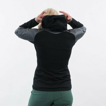 Outdoorjas Bergans Cecilie Light Insulated Hybrid Jacket Women Solid Dark Grey/Black XS Outdoorjas - 4