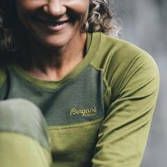 Thermischeunterwäsche Bergans Cecilie Wool Long Sleeve Women Cloudberry Yellow/Lush Yellow M Thermischeunterwäsche - 6