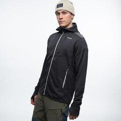 Outdoorová mikina Bergans Rabot Active Mid Hood Jacket Men Black S Outdoorová mikina - 1