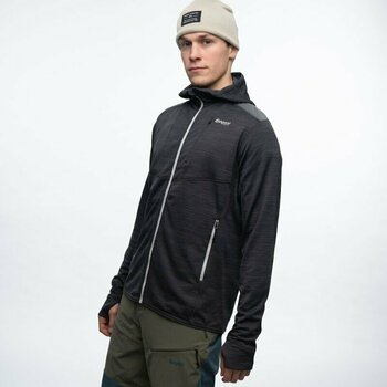 Hættetrøje til udendørs brug Bergans Rabot Active Mid Hood Jacket Men Black XL Hættetrøje til udendørs brug - 2