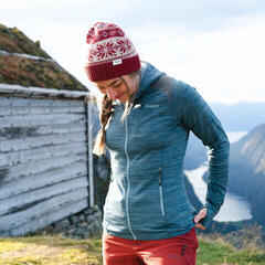 Outdoorová mikina Bergans Rabot Active Mid Hood Women Light Jade Green - 6