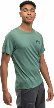 Majica na prostem Bergans Graphic Wool Tee Men Dark Jade Green/Navy Blue M Majica s kratkimi rokavi - 5