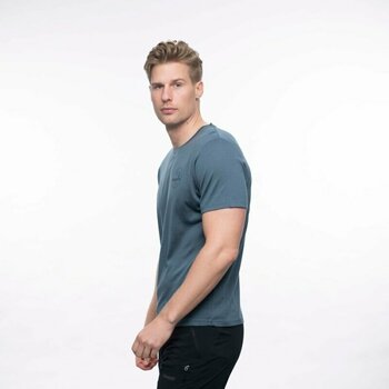 Camisa para exteriores Bergans Graphic Wool Tee Men Orion Blue S Camiseta - 6