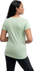 Тениска Bergans Graphic Wool Tee Women Light Jade Green/Chianti Red - 4