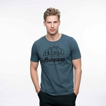 Outdoor T-Shirt Bergans Classic V2 Tee Men Orion Blue S T-Shirt - 2