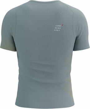 Tricou cu mânecă scurtă pentru alergare Compressport Performance SS Tshirt M Alloy/Citrus L Tricou cu mânecă scurtă pentru alergare - 2