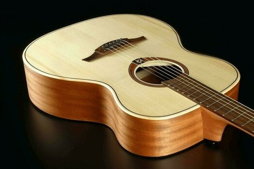 Akusztikus gitár LAG Tramontane T70A Natural Satin - 5
