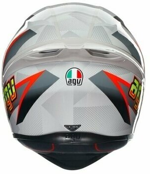 Hjelm AGV K1 S Blipper Grey/Red XS Hjelm - 7