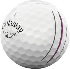 Golfové míčky Callaway ERC Soft 2023 White Triple Track Pink Golfové míčky - 1