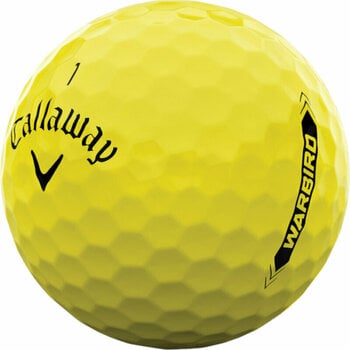Нова топка за голф Callaway Warbird 2023 Yellow - 2