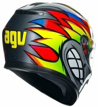 Kask AGV K3 Birdy 2.0 Grey/Yellow/Red L Kask - 5