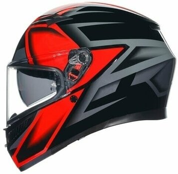 Helm AGV K3 Compound Black/Red S Helm - 4