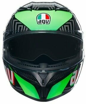 Helmet AGV K3 Kamaleon Black/Red/Green L Helmet - 3
