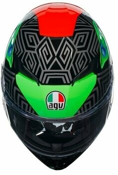 Hjelm AGV K3 Kamaleon Black/Red/Green XS Hjelm - 6