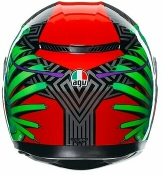 Каска AGV K3 Kamaleon Black/Red/Green XS Каска - 7